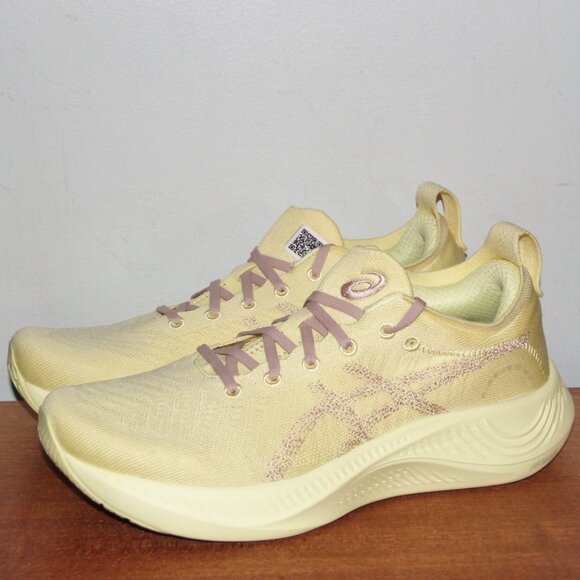 Asics Nimbus Mirai Running Shoes Mens 11 11.5 Huddle Yellow Mineral Beige main image 6